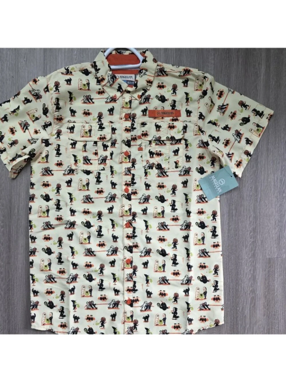 Magellan Boys‎ XL 18-20 Halloween Fishing Shirt Button Up
